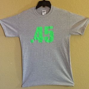 Men's .45 caliber gun t shirt